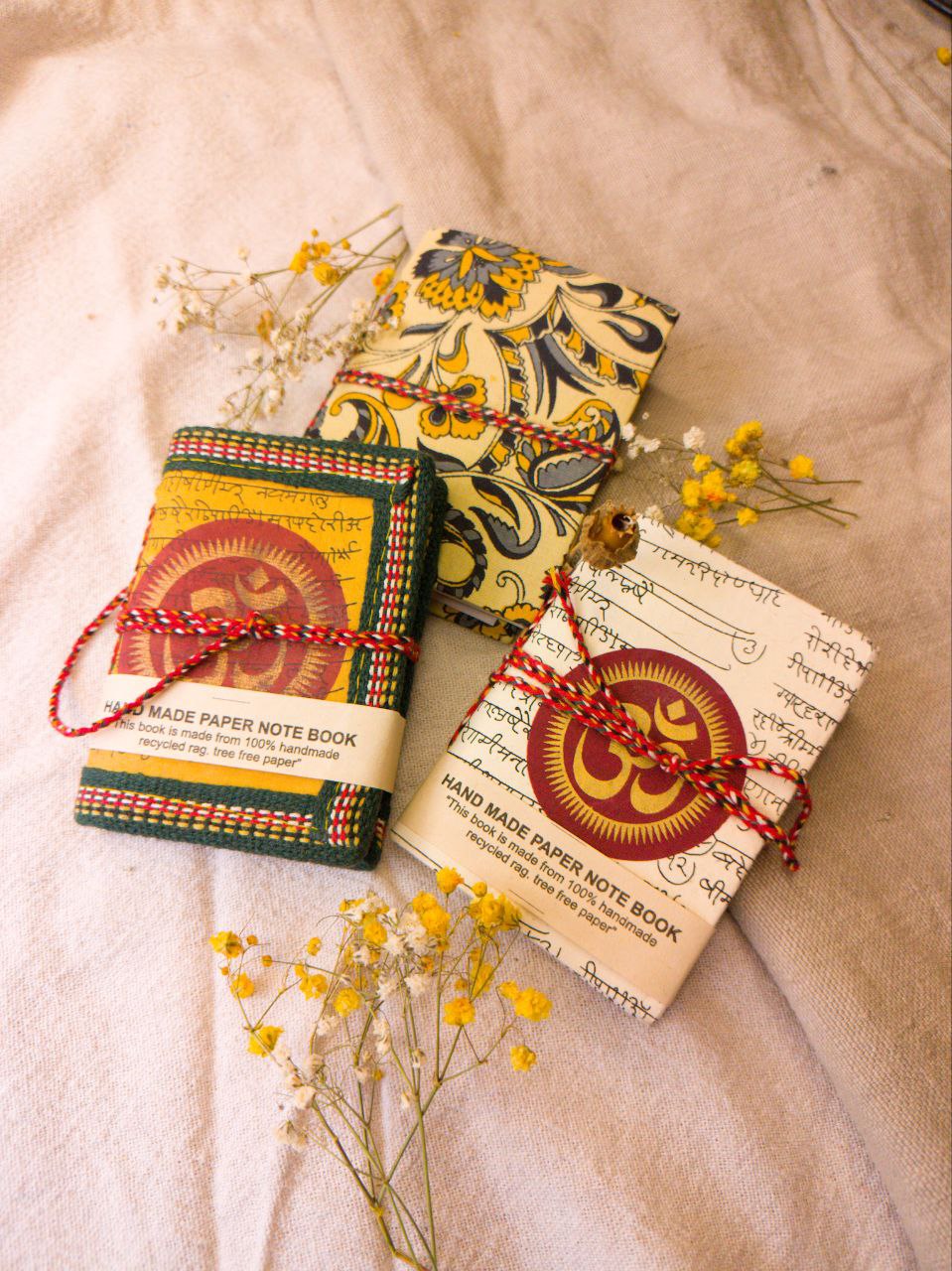 indian hand made paper note book