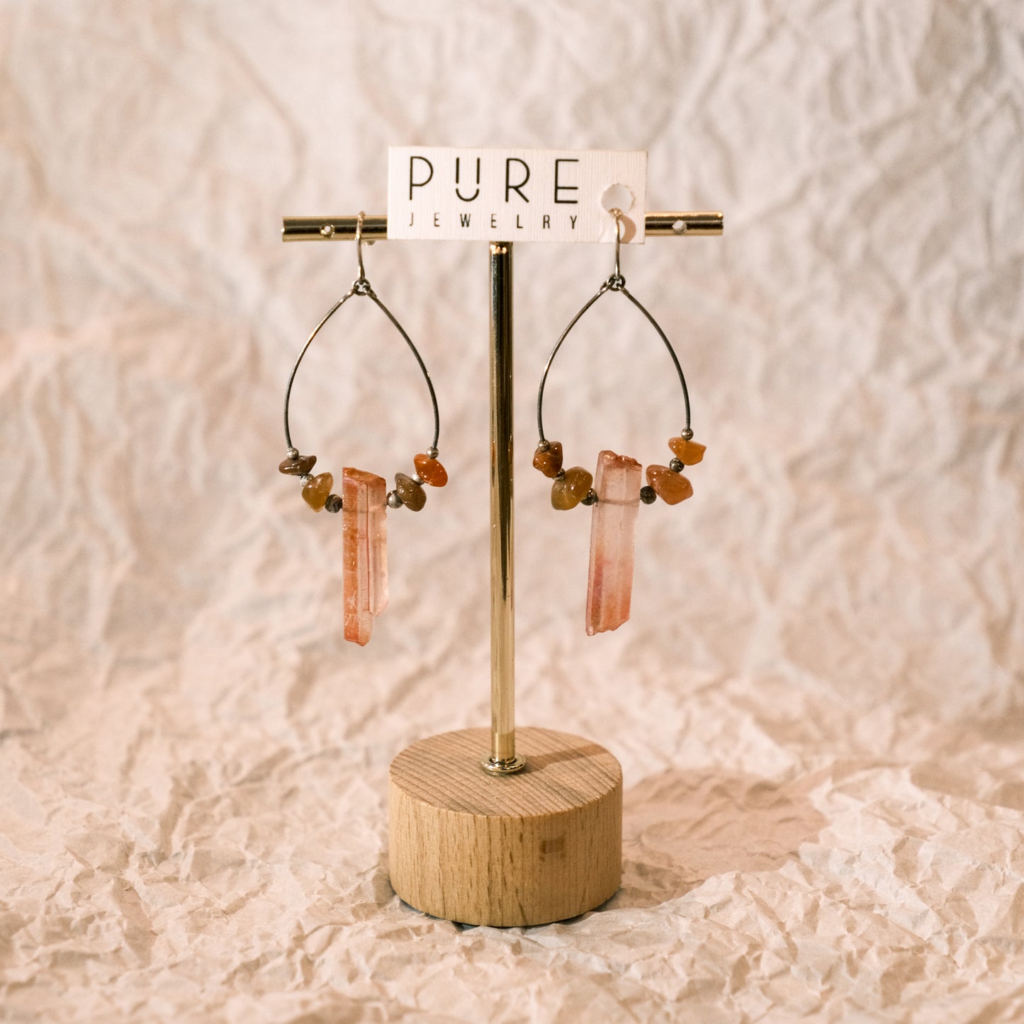 mountain drop earrings | Pure Jewelry