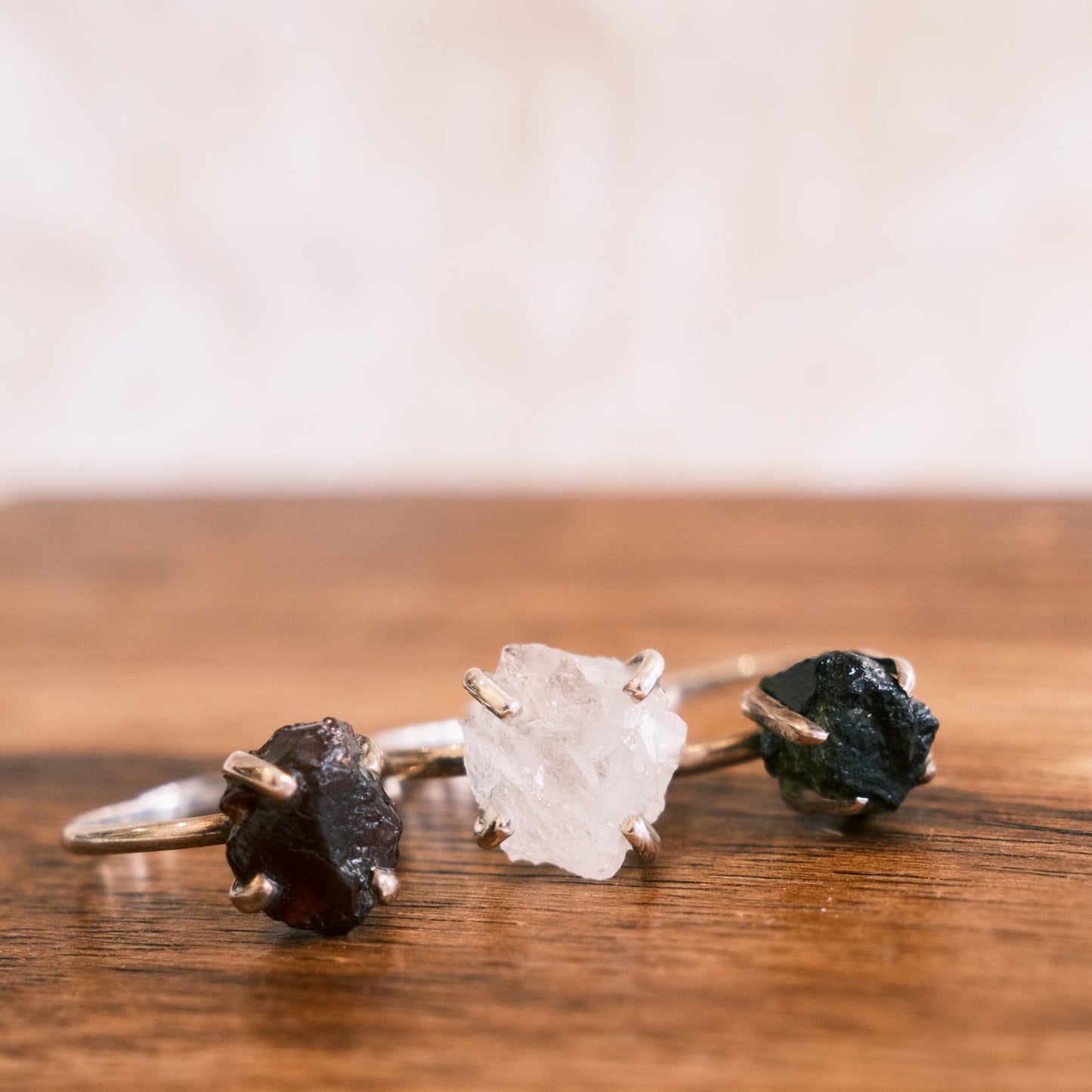 Ring with RAW stones | PURE JEWELRY