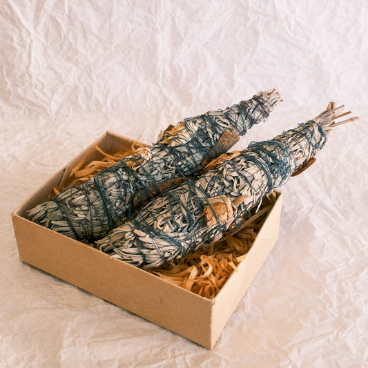 Rosemary Smudge with flowers