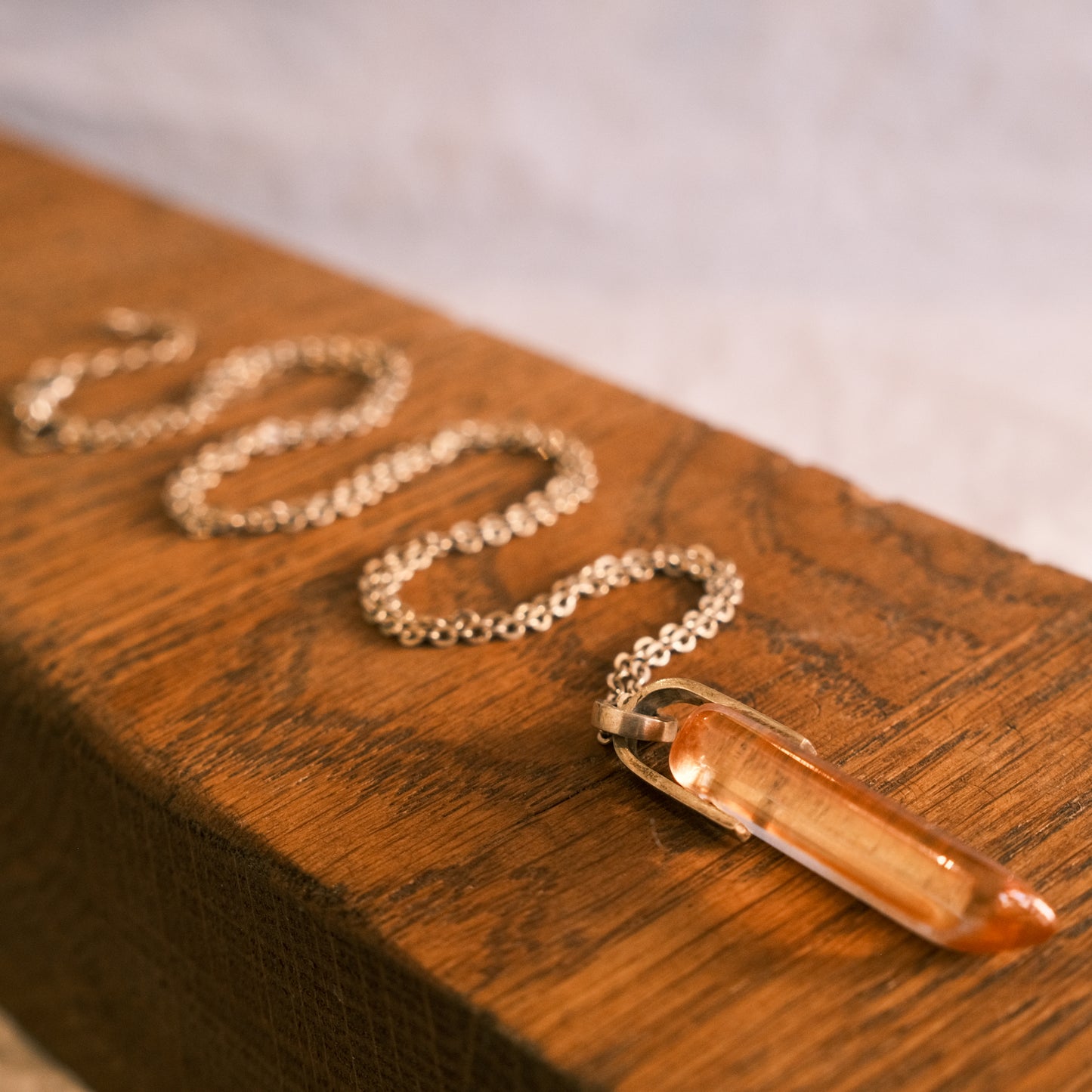 Crystal on silver chain | PURE