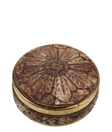 Hand Carved Jewellery Bone Box