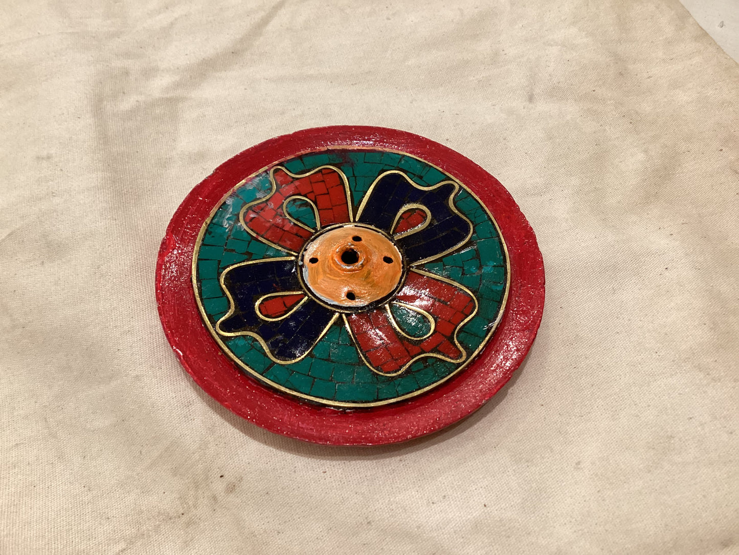 Incense Holder | Wood with Stone
