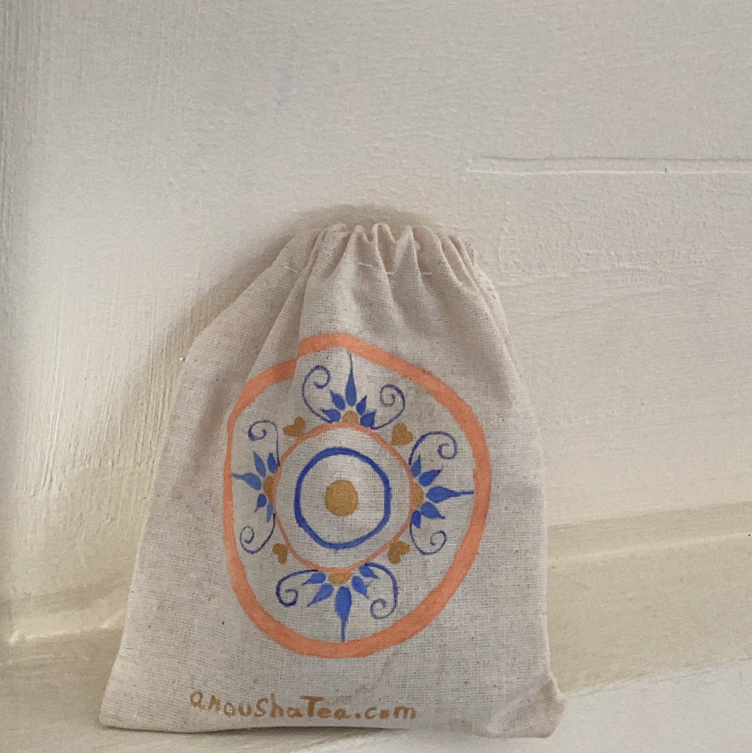 Wellness tea in handmade bag | Anousha tea