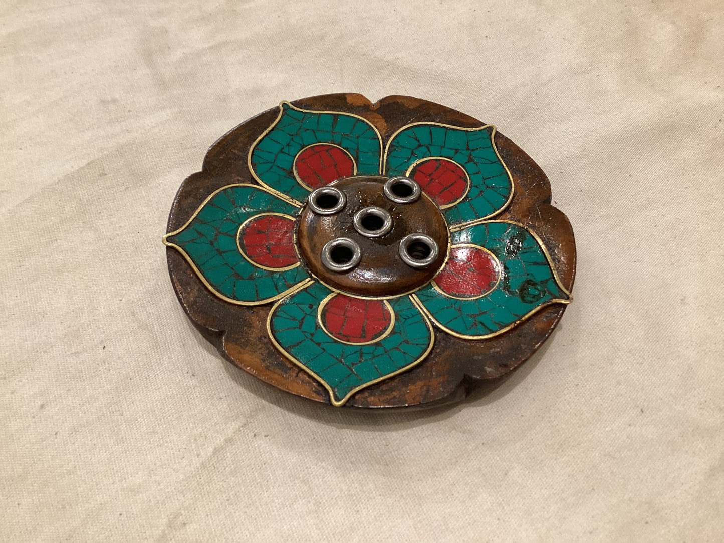 Incense Holder | Wood with Stone