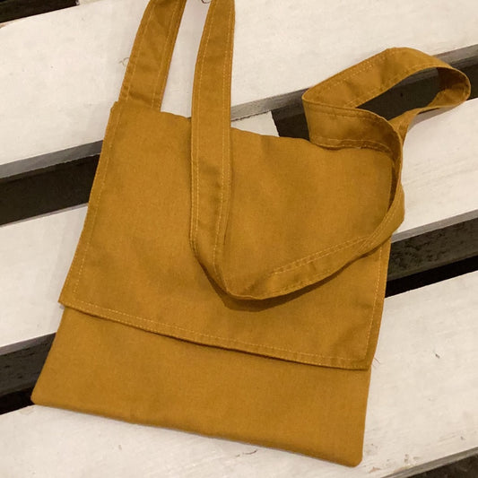Yellow Buddhist Bag with a shoulder handle