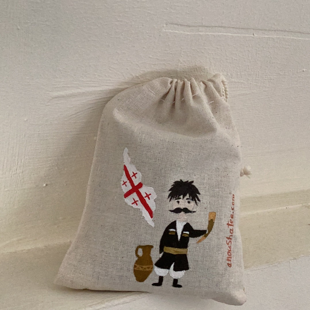 Wellness tea in handmade bag | Anousha tea