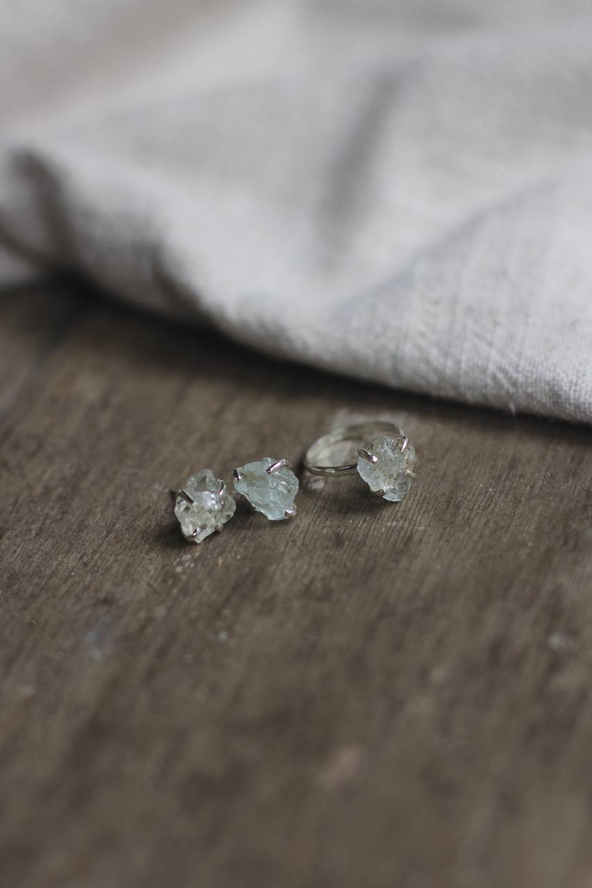 RAW Earrings studs |PURE| jewelry