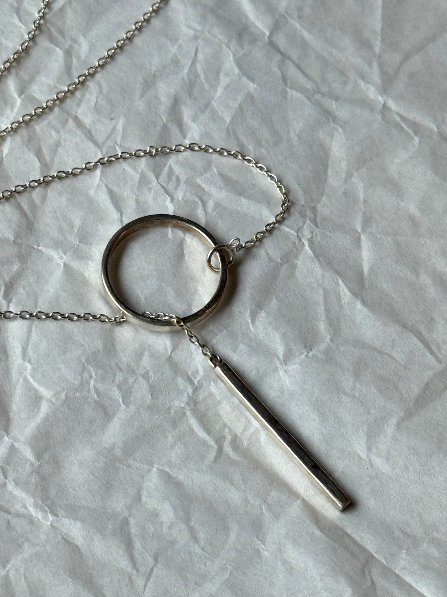 geometric chain necklace