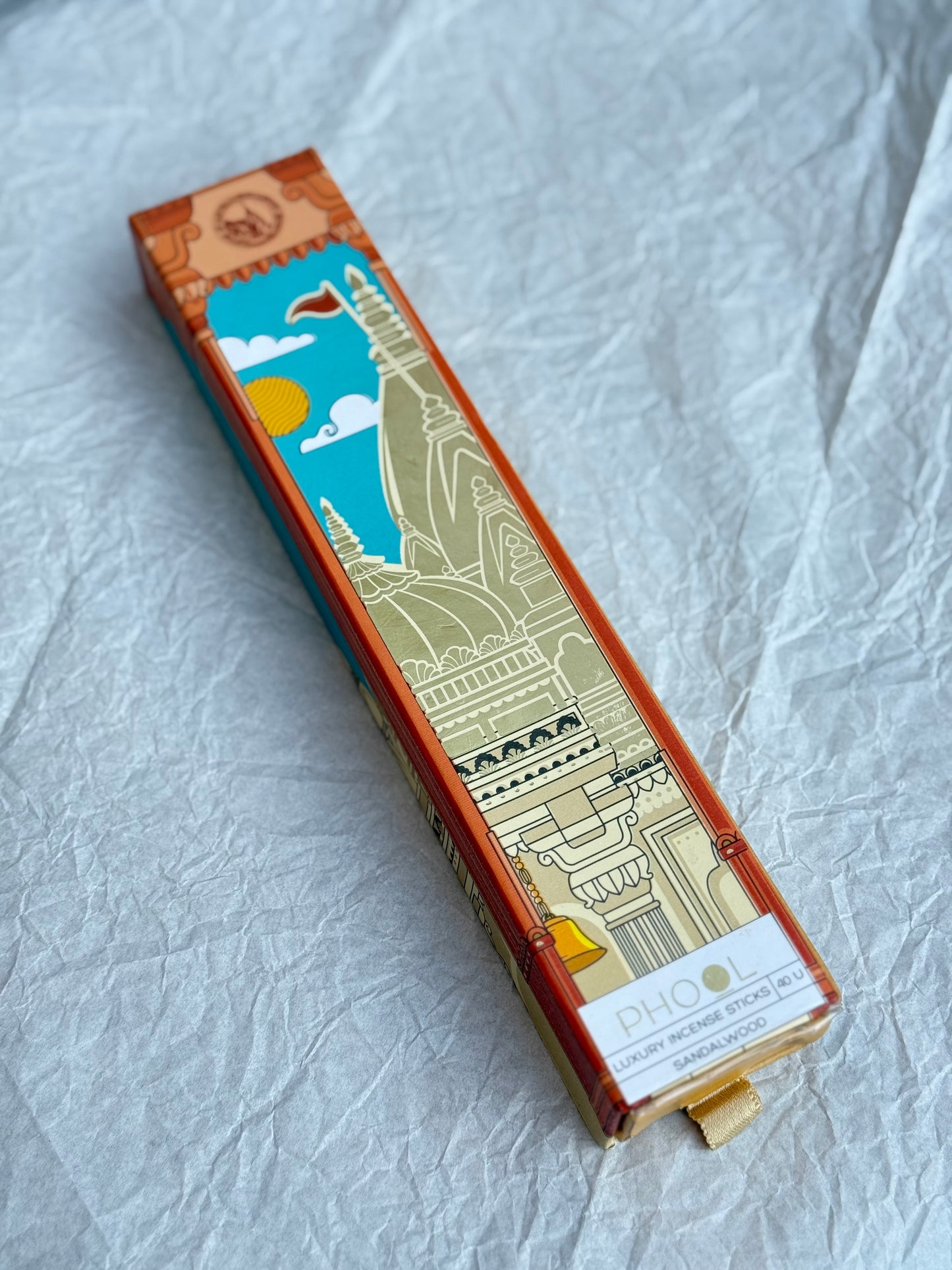 Luxury incense sticks set with wooden holder |PHOOL|