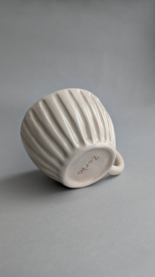 Ceramic white cup 300-ml | ZORKA