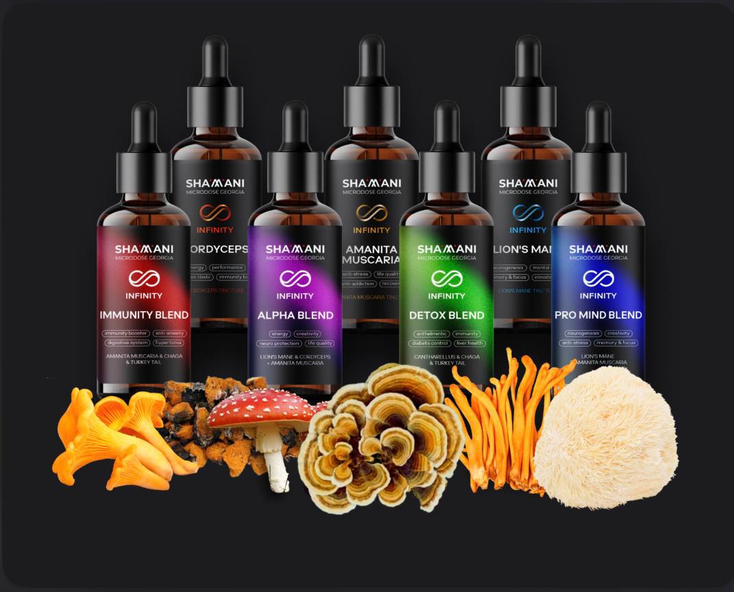 SHAMANI Biohacking mushroom extracts | 50 servings