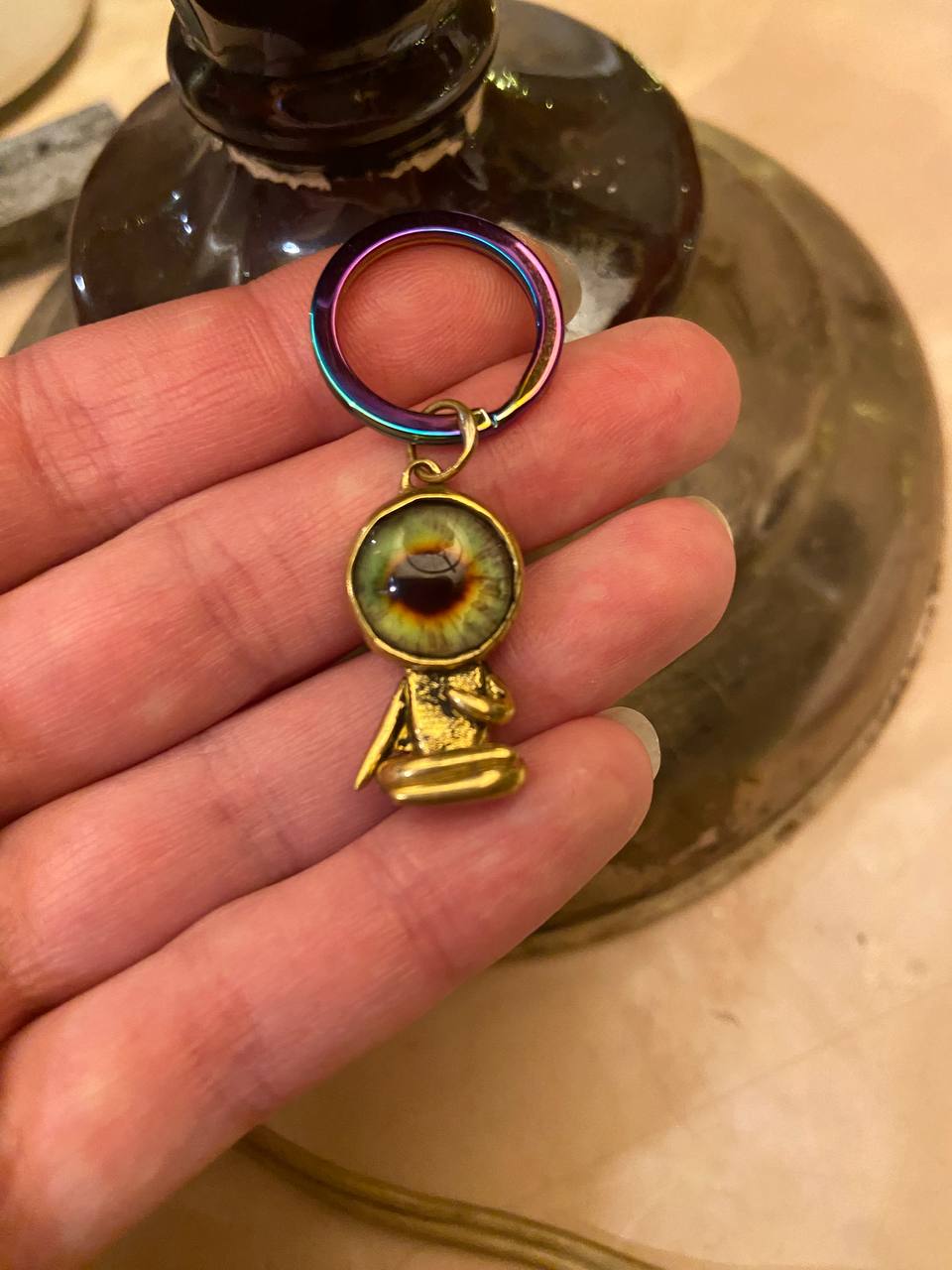 Astronaut Brass KeyRing