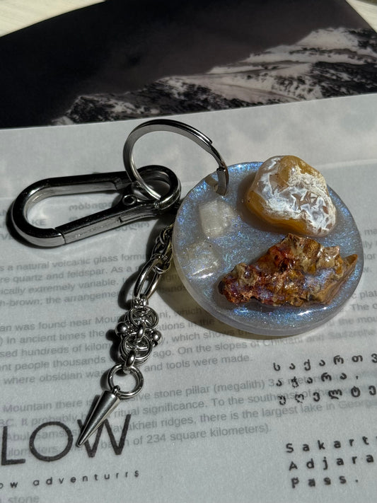 | a_flow | keychain with lockal minerals