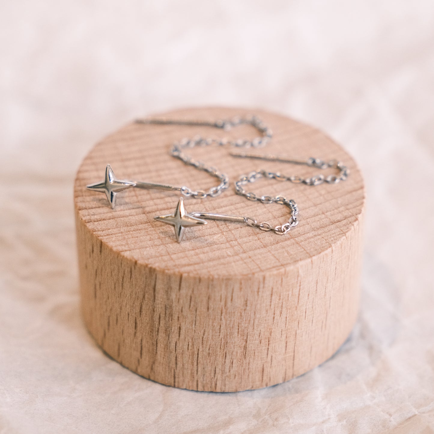 Small stars chain earrings | Pure