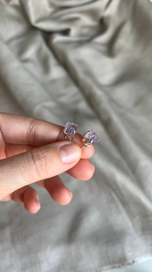 RAW Earrings studs |PURE| jewelry