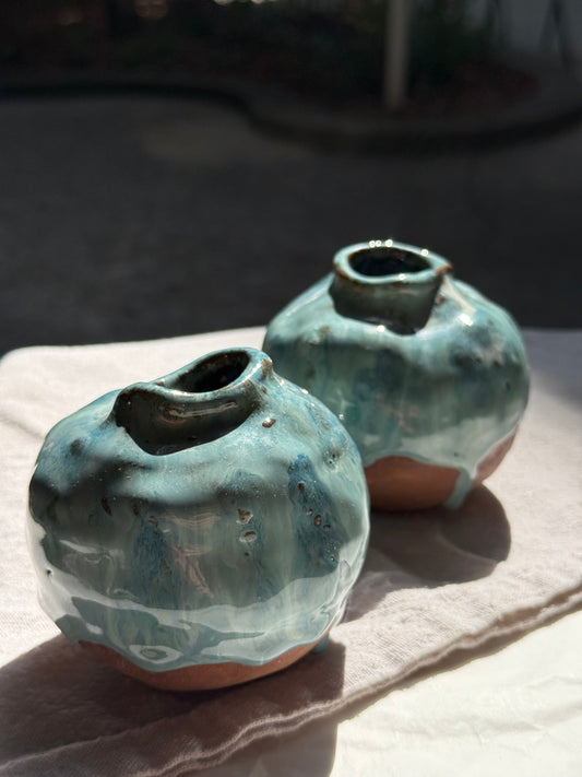 Melting vases | Green Amber Ceramics