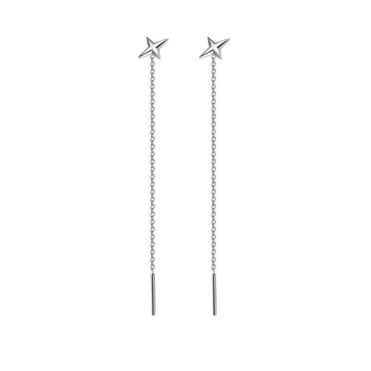 Silver Chain Star Earring | PURE |