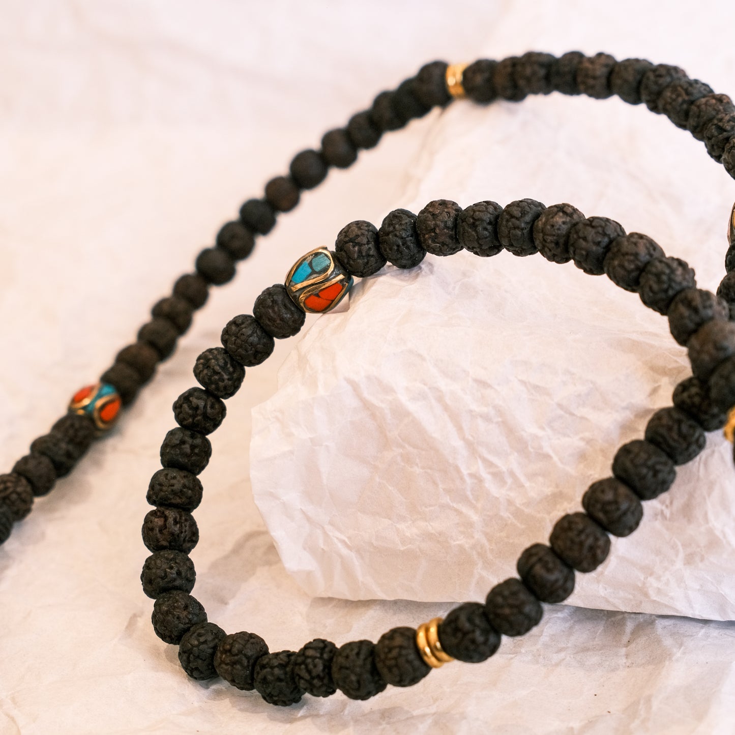 Black Rudraksha mala