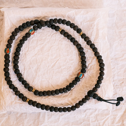 Black Rudraksha mala