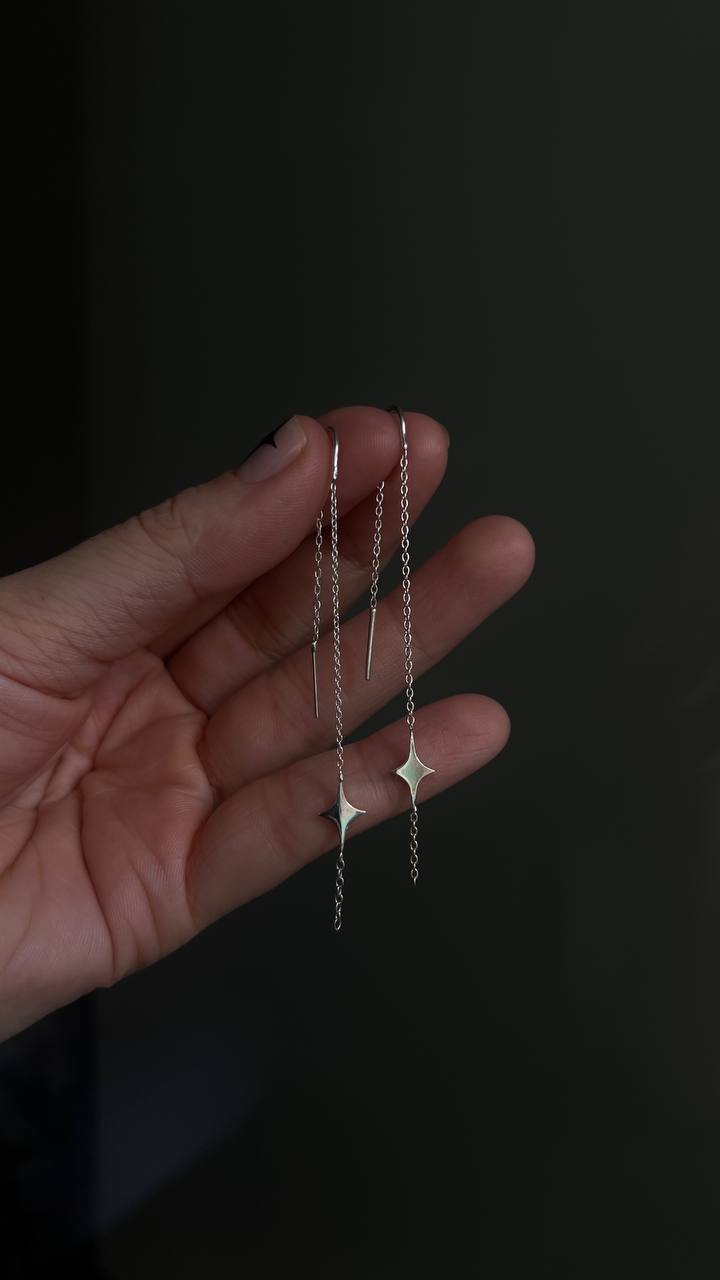 "Constellation" long earrings |PURE| jewelry