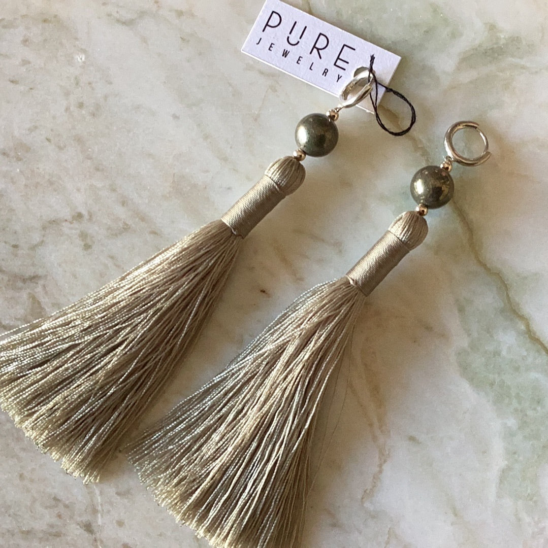Earrings Pyvite and Silver | Pure Jewelry